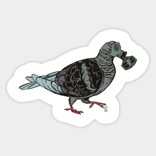 COVID Refugee Pigeon Sticker